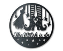 Custom Metal Witch Feet and Broom Wall Art | Halloween | Indoor Outdoor | Up to 36" | Over 20 Color Options