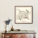 Vintage Map of Middlesex County England, 1801
