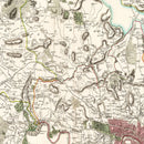 Vintage Map of Middlesex County England, 1801