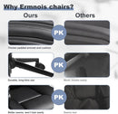 Black Ergonomic Office Chair With Adjustable Lumbar Support