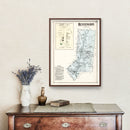 Vintage Map of Huntington, Massachusetts 1873