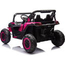 24V Two-Seater Kids Ride On UTV W/Parents Remote Control,Four-Wheel Suspension,Slow Start,Large wheel design,Anti-collision bar,Storage space,Music,USB,Bluetooth,Volume control,LED lights for Kids 3+.