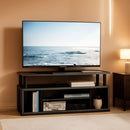 Large Entertainment Center for 55 Inch TV Oak and Black