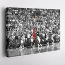 Michael Jordan The Last Shot Canvas Print – Chicago Bulls Basketball Wall Art Decor