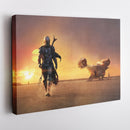 The Mandalorian Movie Poster Canvas Art - Star Wars Home Decor
