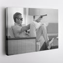 Steve McQueen's Revolver Canvas Art - Classic Movie Wall Decor Print