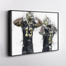 Michael Thomas & Alvin Kamara Canvas Art – New Orleans Saints Wall Decor