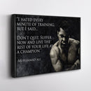 Muhammad Ali Quote Canvas Art – Boxing Wall Decor
