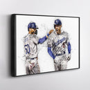 Freddie Freeman & Mookie Betts Canvas Art – Los Angeles Dodgers Wall Decor
