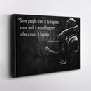 Michael Jordan Quote Canvas – Black & White Chicago Bulls Wall Art Gift for Sports Fans