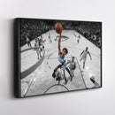 Ja Morant Canvas Art – Dunk Attempt Over Davis Wall Decor