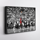 Michael Jordan The Last Shot Canvas Print – Chicago Bulls Basketball Wall Art Decor
