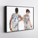 Shai Gilgeous-Alexander & Josh Giddey Canvas Art – Oklahoma City Thunder Wall Decor
