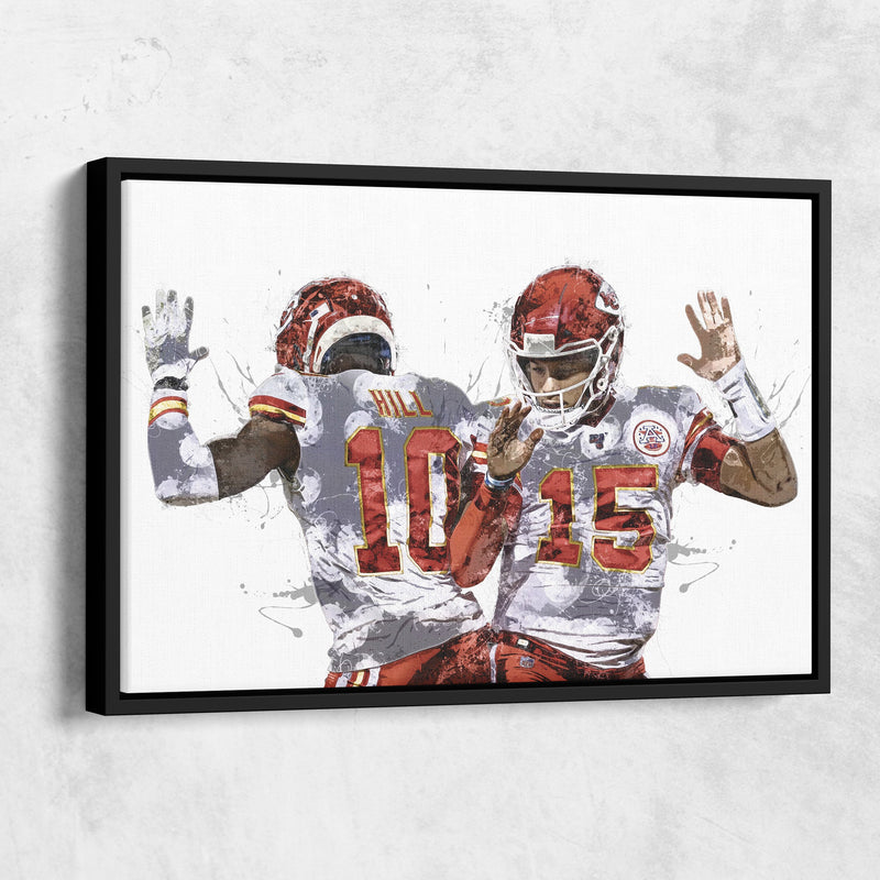 Patrick Mahomes Canvas Print buy - Kansas City Chiefs - Wall Art, Sports Art Print, Kids Decor, Man Cave, Canvas Art, Gift, Football Poster