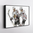 Alex DeBrincat & Patrick Kane Canvas Art – Detroit Red Wings Wall Decor