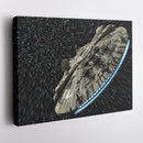 Millennium Falcon Canvas Art - Star Wars Wall Decor Framed Print