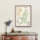 Vintage Map of Hadley, Massachusetts 1873