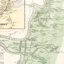 Vintage Map of Hadley, Massachusetts 1873
