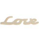 Unfinished Unpainted Word "Love" Sign Cutout DIY Craft 6.5 Inches