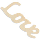 Unfinished Unpainted Word "Love" Sign Cutout DIY Craft 6.5 Inches