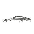 911 Turbo S Model 991 Classic Metal Car Wall Art - NC0876