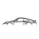 911 Turbo S Model 997 Classic Metal Car Wall Art - NC0879