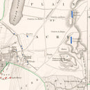 Vintage Map of the Siege of St. Jean d' Acre, 1799