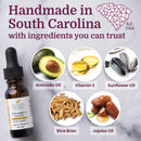 Health Priority Naturals|Vitamin E Oil - for Face/Hair - Organic, Handmade, Non-GMO, Gluten-Free, Vegan - For Scars, Wrinkles, Stretch Marks - Scented, 15,000 IU, 0.5 Fl Oz (Pack of 2)