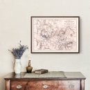 Vintage Map of the Battle of Katzbach, 1813