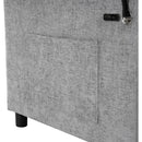 56.9' Loveseat Sofa Pull-out Sofa Bed Sleeper Sofa with a Reversible Backrest Cushion, Side Pockets, Two USB Ports and a Phone Holder for Living Room, Grey