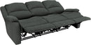 80-Inch RV Triple Recliner Sofa With Convertible Console
