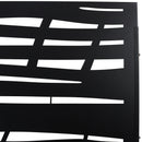 Outdoor & Indoor Privacy Screen Metal Privacy Screen 76' H×48' W Black Steel Decorative Panels