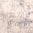 Vintage Map of the Battle of Montmirail, 1814