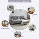 82.6' Modern Sectional Sofas Couches Velvet L Shaped Couches for Living Room, Bedroom(Old SKU:SG000980AAE), Light Grey
