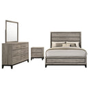 Valen Four-piece Eastern King Bedroom Set Light Taupe
