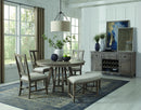 Paxton Place - Dining Side Chair With Upholstered Seat (Set of 2) - Dovetail Gray