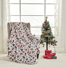 Decor&More Happy Holidays Microplush Throw Blanket (50“ x 60“) - Christmas Time