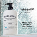 MARLOWE. Men's Body Wash, Refreshing Shower Gel, Sage + Fir, 16 oz Pump