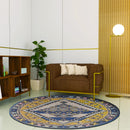 Premium Hand-Tufted Rug Made of 100% Wool  - Tatar Folk - 5x5 Feet