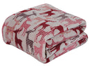 Decor&More Festive Holiday Microplush Throw Blanket (50" x 60") - Forest Friends