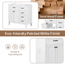 36' Bathroom Vanity with Sink Combo, White Bathroom Cabinet with Drawers, Solid Frame and MDF Board (Old Sku:JL000007AAK)