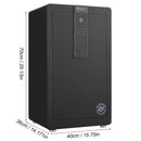 Safe Box with Biometric Recognition, Built-in Removable Partition And Flexible Compartment Partition, Dual Protection with Electronic Password Lock, Private And Invisible Hidden Compartment Structure,