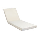 LOUNGE CHAISE SET, SPACE AVAILABLE ON ONE SIDE,ACACIA SOLID WOOD WITH LOUNGE CUSHION (CREAM & TRIPLE FOLD) - MATCHING DARK GREY VERSION AVAILABLE