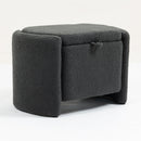Mid Century Modern Accent Chair with Wood Frame, Upholstered Living Room Chairs with Waist Cushion, Reading Armchair for Bedroom Sunroom
