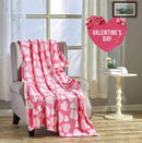 FAITH, HOPE, LOVE HOME DÉCOR Heart Throw Blanket – Ultra Soft Microplush 50"x60" | Cozy Love Theme Gift for Couch, Bed, Travel | Washable