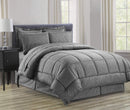 Decor&More Home Essentials 8 Piece Embossed Vine Bed in a Bag