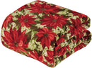 Decor&More Home Essentials Christmas Throw (50" x 60") - Poinsettia
