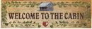 Welcome to the Cabin Home Decor Art Print on Real Wood