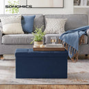 30 Inch Ottoman Bench Midnight Blue Storage Unit Pro Max