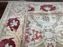 Large Egyptian Oushak Rug 12x21, Wool Handmade Vintage Carpet, Allover Pattern, Oversized 12 x 21 ft Traditional Rug
